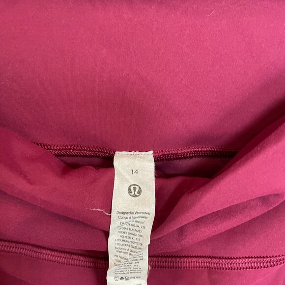 Lululemon Wunder Train High-Rise Crop 23" leggings sz 14 - Picture 6 of 6